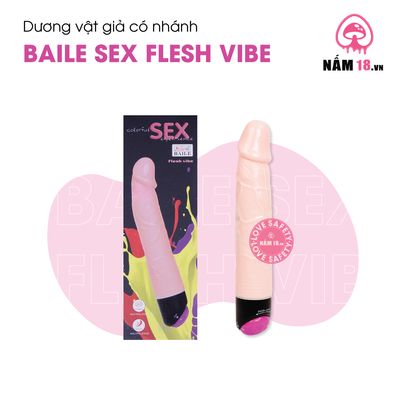 Dương Vật Giả Baile Sex Flesh Vibe Rung Ngoáy Đa Chế Độ chính hãng - sạc USB, silicone y tế, chất liệu an toàn cho da - giao hàng che tên kín đáo