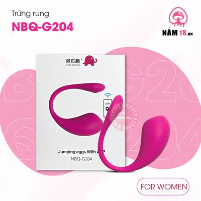 Trứng Rung G204 Điều Khiển App chính hãng - chất liệu an toàn cho da, dễ vệ sinh, êm ái khi dùng - giao hàng che tên kín đáo