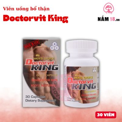 Viên Uống Bổ Thận, Tăng Testosterone Doctorvit King chính hãng - hỗ trợ tăng cường sinh lý, hàng chuẩn nguồn gốc rõ ràng, dùng đều đặn mỗi ngày - giao hàng che tên kín đáo