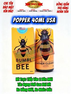 ( Dòng Cao Cấp) Popper 40ml USA, Hàng Chính Hãng, Cực Mạnh Phê Lâu, Ko tác dụng phụ