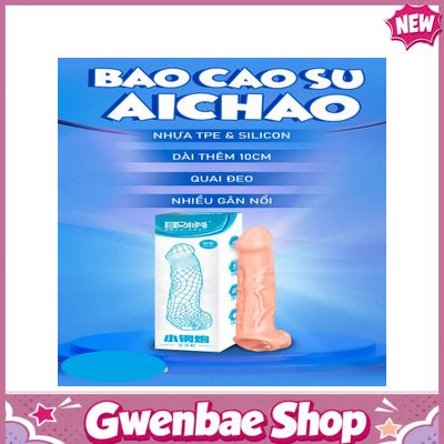 Bao cao su Aichao dài thêm 6.5cm có quai đeo Chính Hãng - Gwen Shop Chính Hãng