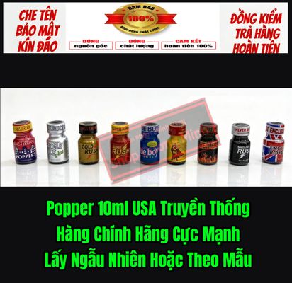 Chai Hít Kích Thích Hưng Phấn, Hỗ Trợ Tình Dục Cho Nam Nữ, Giúp Tăng Tăng Cường Sinh Lý Cực Mạnh, Popper 10ml USA 