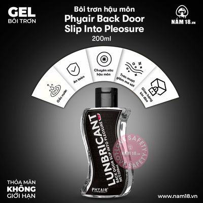 Gel Bôi Trơn Hậu Môn Phyair Back Door Slip chính hãng - dung tích 120ml, dùng được cho hậu môn, có dưỡng ẩm - giao hàng che tên kín đáo