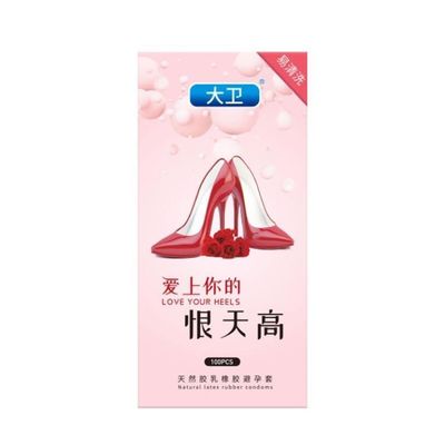 Bao cao su Đôi Guốc size nhỏ 49mm mỏng, nhiều gel bôi trơn Nội Địa Trung - Hộp 100 bao (Có tách lẻ)