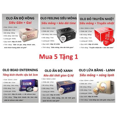[Tặng 1 Hộp 10C] Bao Cao Su Olo Feeling Ultra Thin Hương Vani, Bcs Siêu Mỏng Nhiều Gel Bôi Trơn