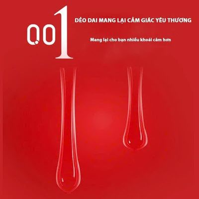 Bao cao su 001 JUNCAI bcs siêu mỏng 0.01mm gân gai size lớn, size nhỏ kéo dài quan hệ - Safehn