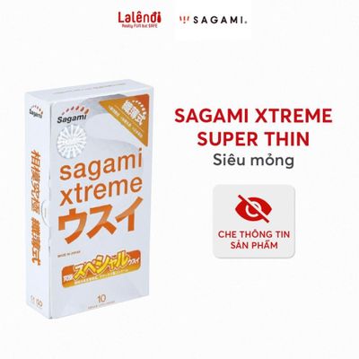 Bao Cao Su Siêu mỏng Sagami Xtreme Super Thin Nhật Bản - BCS Mỏng Kiểu Truyền Thống (Hộp 2 chiếc, Hộp 10 chiếc) | Lalend