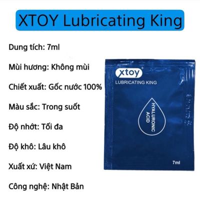 Gel Bôi Trơn dạng gói XTOY, gel gốc nước, chứa tinh chất độc quyền HA làm hồng se khít, gói gel 7ml nhỏ gọn tiện dụng