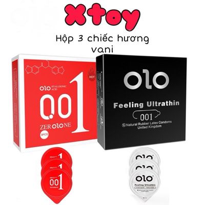 Bao Cao Su OLOL 0.01mm Siêu mỏng, truyền nhiệt, nhiều gel, mỏng nhất thế giới, hộp 3 bcs, Olo-china
