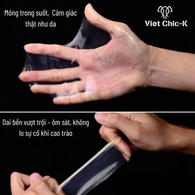 Bao cao su 0.01mm siêu mỏng SLM gân gai, kéo dài thời gian, nhiều gel, hương vani hộp 10c bcs