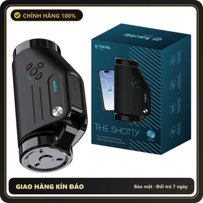 (Che Tên) Âm Đạo Giả Tự Động Kaotik Labs The Shotty - Xoay Thụt Tự Động, Kết Nối App Hộp Trắng Kín