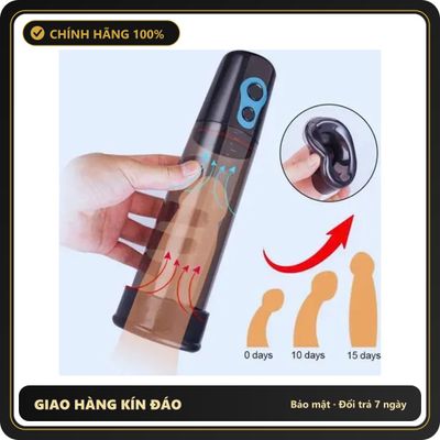 (Che Tên) máy massage làm to dương vật Hana Chuẩn Auth - sạc USB, chất liệu an toàn cho da, dễ vệ sinh
