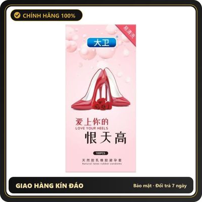 (Che Tên) Bao cao su Đôi Guốc size nhỏ 49mm mỏng, nhiều gel bôi trơn Nội Địa Trung - Hộp 100 bao (Có tách lẻ) - Hàng Mới Về