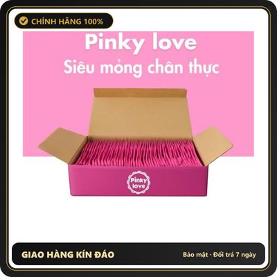 (Che Tên) BAO CAO SU GIA ĐÌNH PINKY LOVE [ Hộp 144 Chiếc ] – MỎNG MỀM MẠI, AN TOÀN, KÍN ĐÁO, GIÁ BÌNH DÂN, SỬ DỤNG HIỆU QUẢ. - Hàng Mới Về