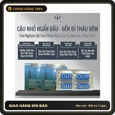 (Che Tên) Bao cao su size nhỏ 49mm OLEO LAMPO COOLING hộp 10 cái siêu mỏng cổ thắt kéo dài thời gian quan hệ Hỗ Trợ 24/7