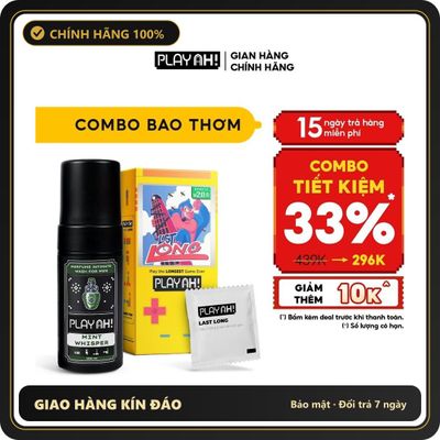 (Che Tên) Bao Cao Su PlayAh Last Long Siêu Mỏng Kéo Dài Thời Gian Quan Hệ Hộp 10 size 52mm Giao Nhanh Toàn Quốc