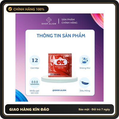 (Che Tên) Bao cao su siêu mỏng kéo dài thời gian quan hệ ok hộp 12 chiếc Giao Nhanh Toàn Quốc