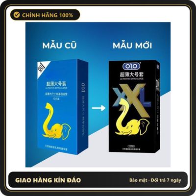 (Che Tên) Bao cao su size lớn 55mm XL 001 hộp 10 cái, bcs size lớn siêu mỏng 0.01mm kéo dài thời gian quan hệ Giao Nhanh Toàn Quốc