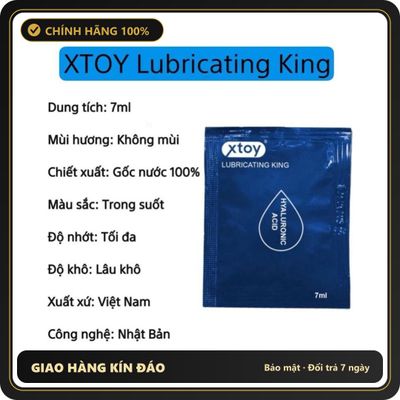 (Che Tên) Gel Bôi Trơn dạng gói XTOY, gel gốc nước, chứa tinh chất độc quyền HA làm hồng se khít, gói gel 7ml nhỏ gọn tiện dụng Cao Cấp Bảo Đảm