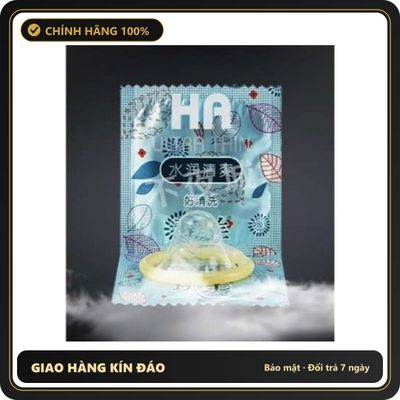 (Che Tên) Bao cao su,HA Hộp 100 chiếc, siêu mỏng,,nhiều bôi trơn gốc nước. Chuẩn Auth