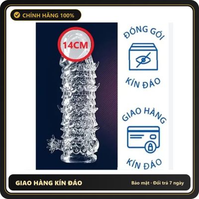 (Che Tên) (Chính hãng) Bao cao su gân gai Aichao dài2.5cm đầu thân gai to râu rồngHana chính hãng Hỗ Trợ 24/7