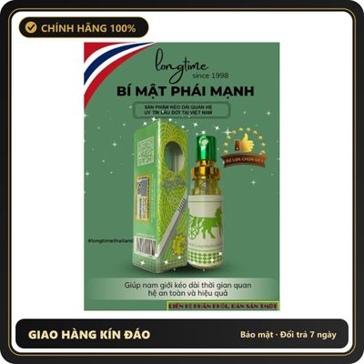 (Che Tên) Xịt Lạnh Longtime 5ml Thái Lan Chính Hãng Hỗ Trợ 24/7