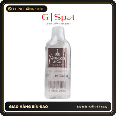 (Che Tên) Gel Boi Trơn Vanessa & Co Nhật Bản 200ml Hộp Trắng Kín