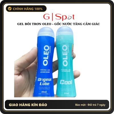 (Che Tên) Gel Boi Trơn Oleo Lampo Original 50ml, Gốc Nước, Tăng Cảm Giác Hộp Trắng Kín