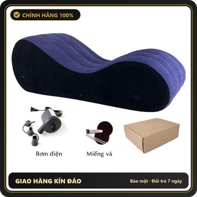 (Che Tên) Ghế tình yêu bơm hơi cao cấp siêu bền tặng bơm điện Chuẩn Auth