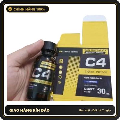 (Che Tên) Chai Hít Popper C4 30ml Chính Hãng 269533 Hộp Trắng Kín