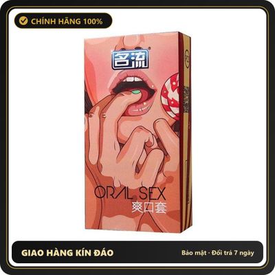 (Che Tên) Bao Cao Su Miệng Oral Sex - Hương Cherry Hộp 10 Cái - Hàng Mới Về