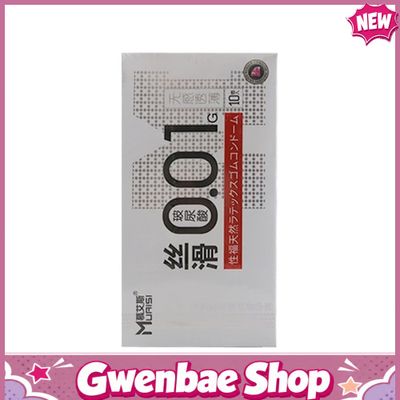Bao cao su Muaisi 0.01 Trắng - Siêu mỏng 0.01mm - Hộp 10 cái - Gwen Shop Chính Hãng