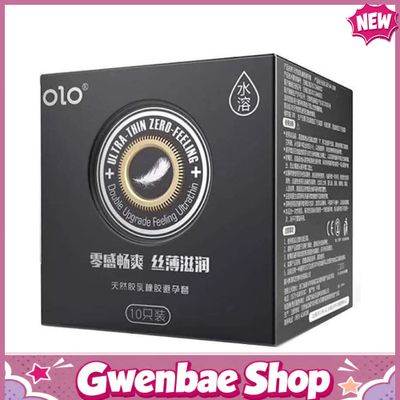 Bao cao su OLO 0.01 Ultrathin Zero Feeling - Siêu mỏng, hương vani - Hộp 10 cái - Gwen Shop Chính Hãng