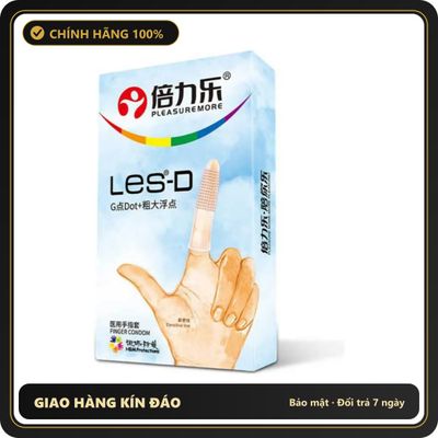 (Che Tên) Bao Cao Su Ngón Tay Les-D Beilile, nóng ấm có gai - Hộp 8 Cái Bảo Mật Tuyệt Đối