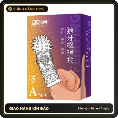 (Che Tên) Bao Cao Su Ngón Tay TPE A-Spot Mẫu 5 - Hộp 1 Cái Hộp Trắng Kín