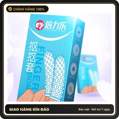 (Che Tên) Bao Cao Su Ngón Tay Nhiều Gai Kou Kou Tao - Hộp 2 cái Hộp Trắng Kín