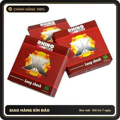 (Che Tên) Bao Cao Su 6 Bi Nổi RHINO XMEN - Hàng loại 1 - Combo 5 hộp tặng 1 gel gói Cao Cấp Bảo Đảm