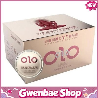 Bao cao su OLO 0.01 Gamma Formula - Kéo dài thời gian, gân gai - Hộp 10 cái - Gwen Shop Chính Hãng