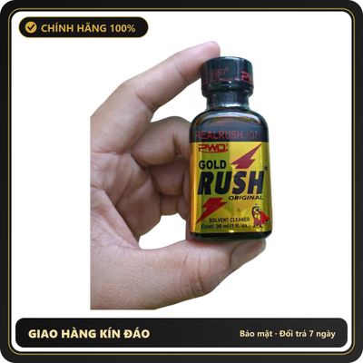 (Che Tên) Popper Gold Real Rush USA 30ml - Chính Hãng PWD Hộp Trắng Kín