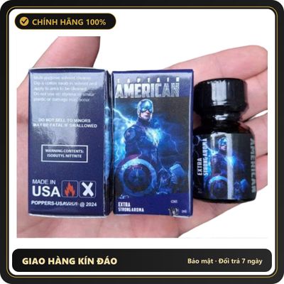 (Che Tên) Popper 10ml Captain America 10ml - Chính Hãng USA Chuẩn Auth
