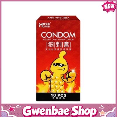 Bao cao su Muaisi Hot - Siêu điểm nổi, nóng ấm - Hộp 10 cái - Gwen Shop Chính Hãng
