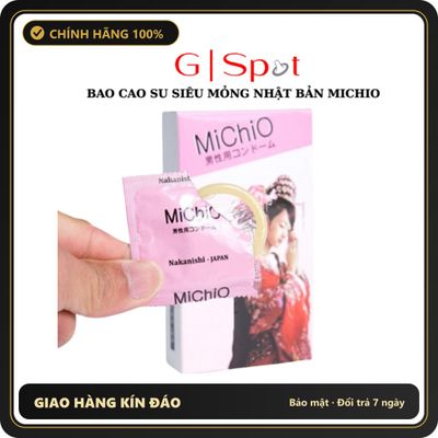 (Che Tên) Bao Cao Su Nhật Bản Michio Siêu Mỏng, Gân Sọc Kích Thích Đa Điểm, Siêu Mỏng Trơn Mượt Bảo Mật Tuyệt Đối