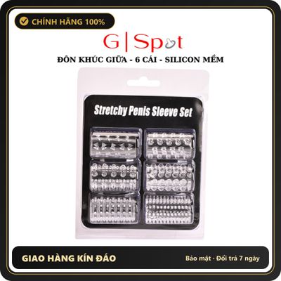 (Che Tên) Bao Cao Su Đôn Dên Khúc Giữa 6 Kiểu - Gai Bi - Silicon Mềm Hộp Trắng Kín