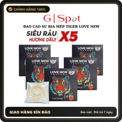 (Che Tên) Bao Cao Su Gai Râu Tiger Love New Chuẩn Auth - có gai nổi, ôm sát cảm giác thật, chất liệu latex an toàn