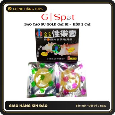 (Che Tên) Bao Cao Su Gold Gai Bi - Hộp 2 Cái Giao Nhanh Toàn Quốc