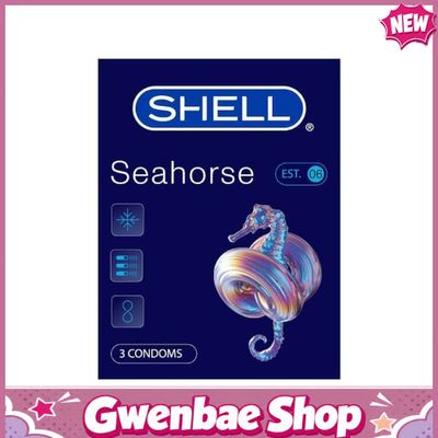 Bao cao su Shell Seahorse - Kéo dài thời gian - Hộp 3 cái - Gwen Shop Chính Hãng