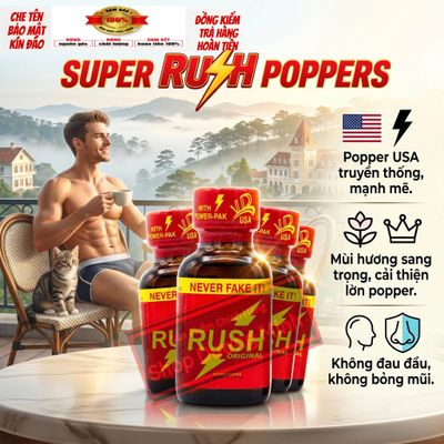 ( Shop Chính Hãng) Popper Nhập Khẩu USA 30ml, Cực Mạnh, Mùi Hương Dịu, Dễ Hít,Ko Nhức Đầu, Ko Bỏng, Cực Phê