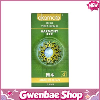 Bao cao su Okamoto Harmony - Gân sọc, siêu mỏng - Hộp 10 cái - Gwen Shop Chính Hãng