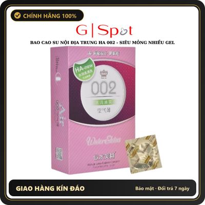(Che Tên) Bao Cao Su Nội Địa Trung HA 002 - Hộp 100 Cái - Siêu Mỏng Nhiều Gel Chuẩn Auth