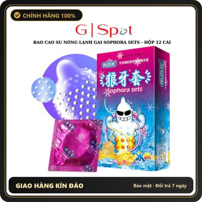 (Che Tên) Bao Cao Su Nóng Lạnh Gai SOPHORA SETS - Hộp 12 Cái Cao Cấp Bảo Đảm